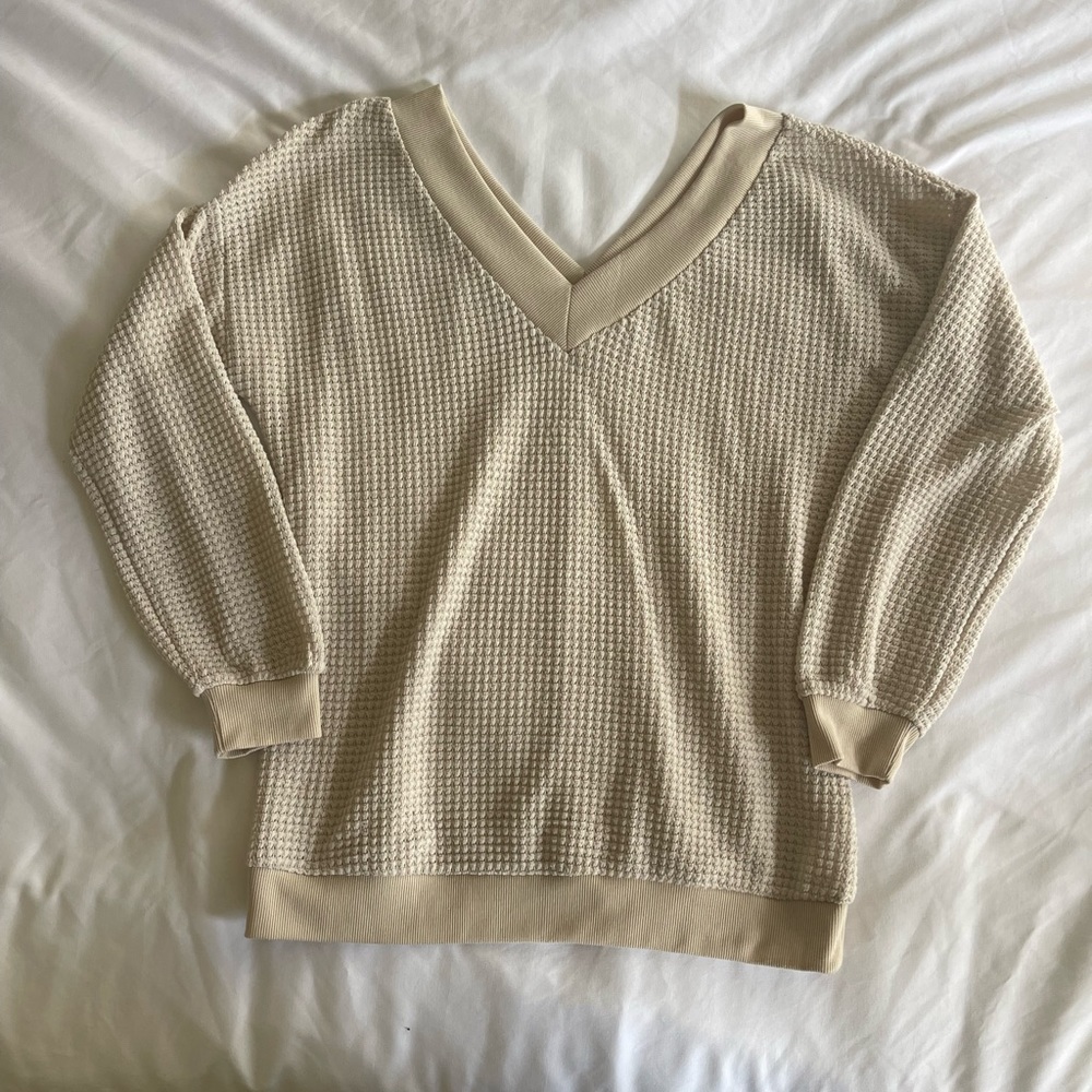 Adreamly long sleeve waffle shirt